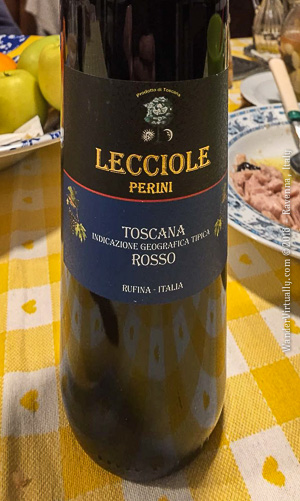 Rosso Toscana IGT wine from Rufina, Italy