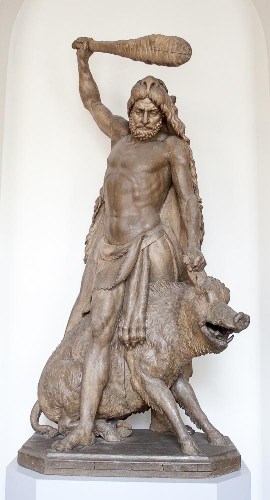 Hercules captures the Erymanthian Boar.