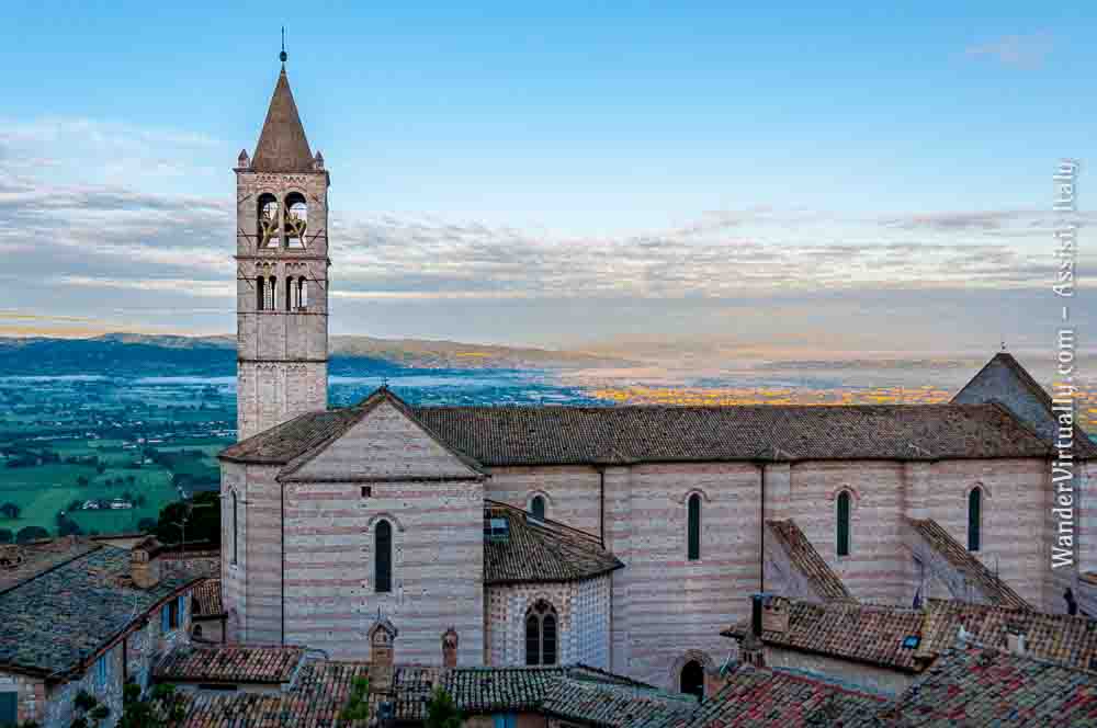 Scenes from Assisi, Italy. Basilica di Santa Chiara.