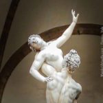 Giambologna's Rape of the Sabines @ the Loggia dei Lanzi. Piazza della Signoria - Florence, Italy.