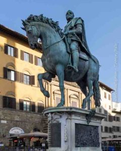 Giambologna's Cosimo I Equestrian Statue, @Piazza della Signoria, in Firenze, Italy.