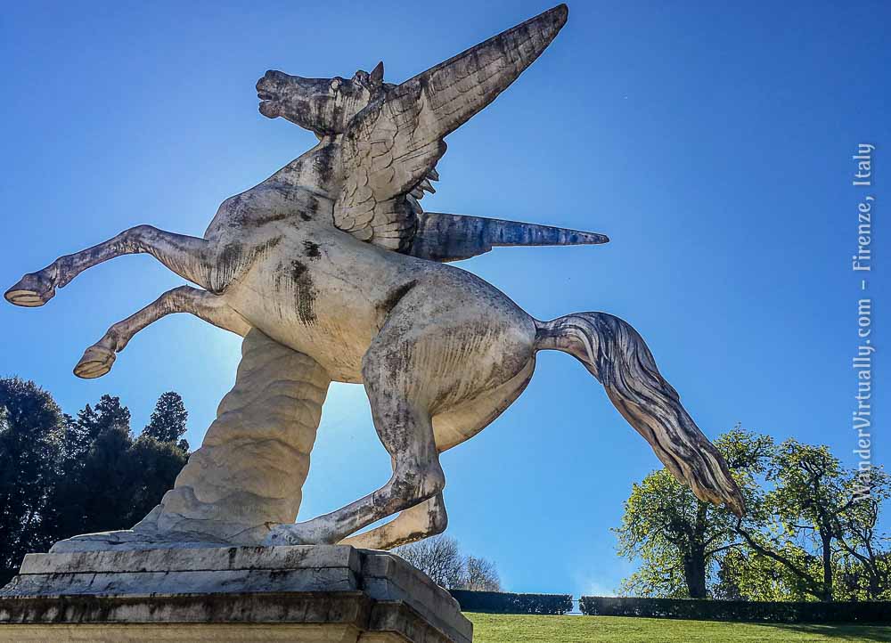 Pegasus at the Boboli Gardens of the Pitti Palace in Florence, Italy.