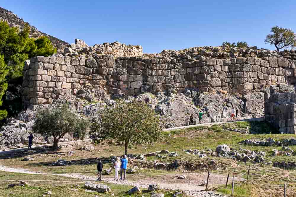 The Cyclopean Walls of Mycenae were built in 14th century BCE. Ancient Greeks claim that Perseus employed the Cyclops to build these walls. Ref. (a-56).