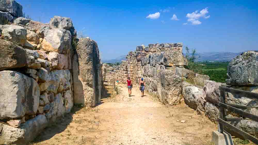Ruins of the Cyclopean Walls of Tiryns. Ref. (a-55).